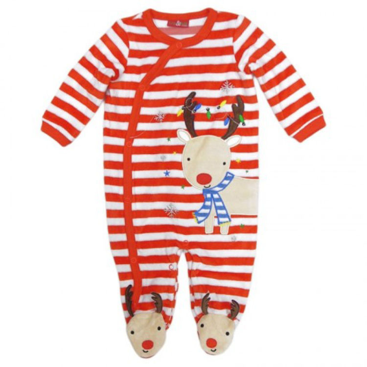 Picture of T19944 LILLY AND JACK CHRISMAS FLEECY GROW/ONESIE